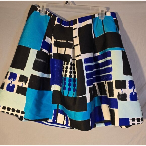 Lane Bryant Vibant Circle Aline Skirt Womens Plus Size 20 2X Blue Pattern - Picture 1 of 3